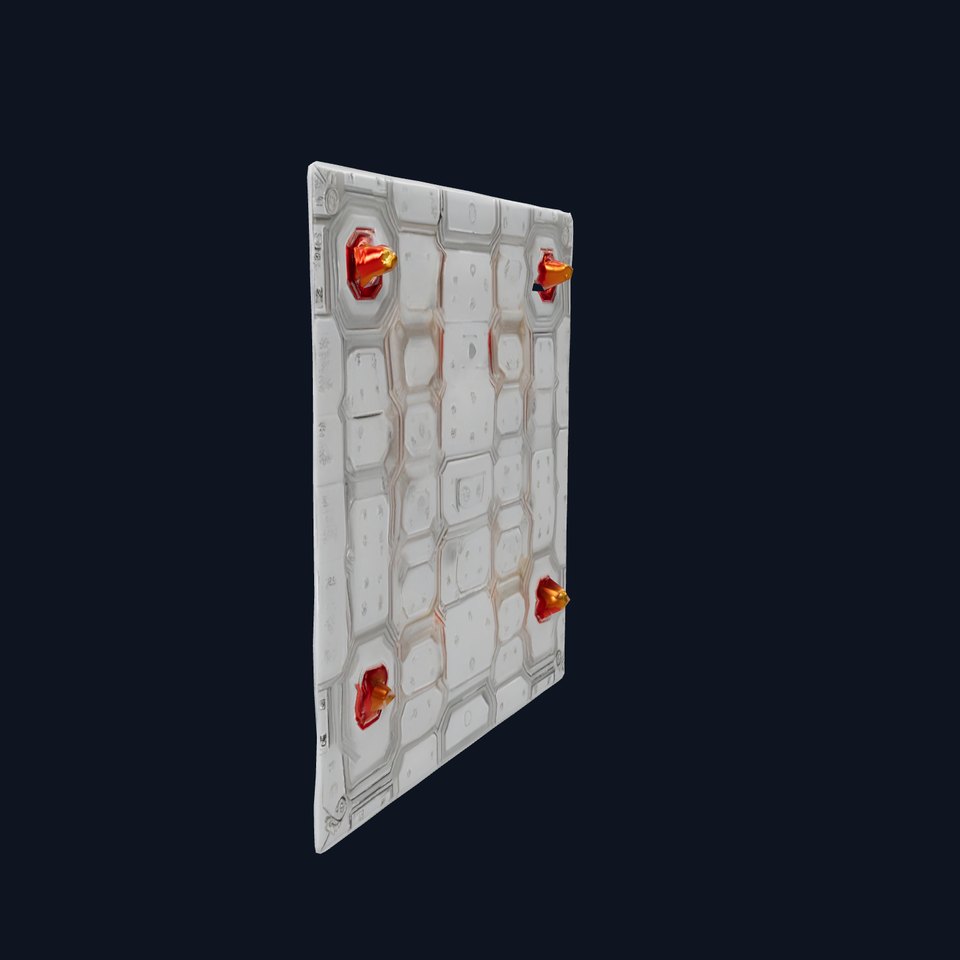 Futuristic LED Panel Model Pack with Red Lighting